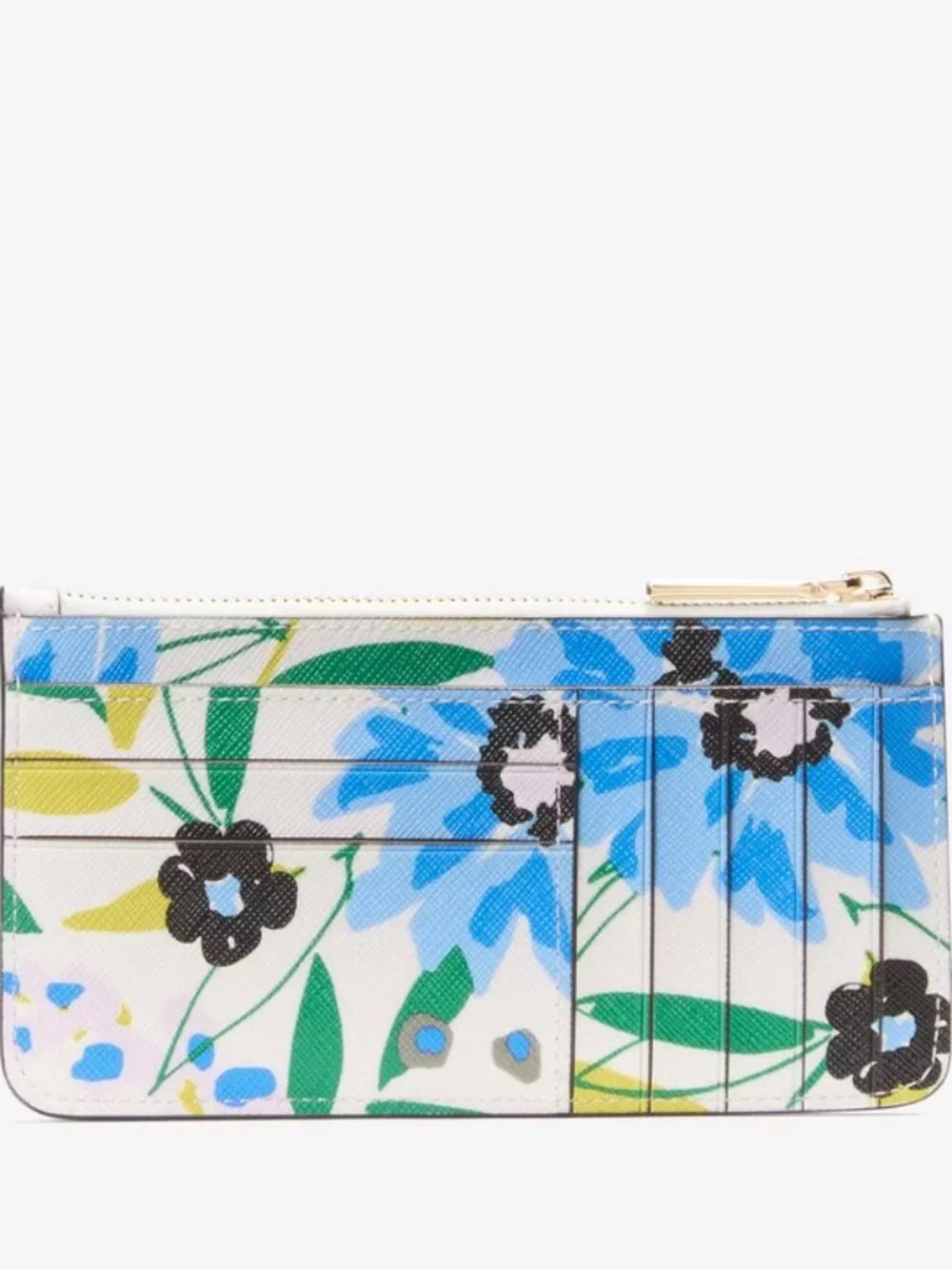 Kate Spade Boxed Madison Festive Floral Large Slim Card Holder NIB